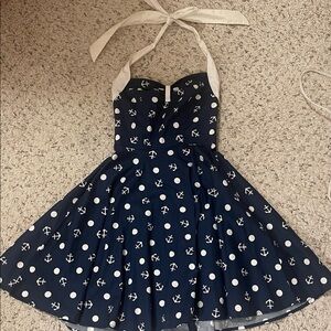 Hell Bunny Anchor and polka dot dress